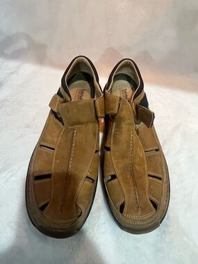 Timberland Tan Leather Fisherman Sandals